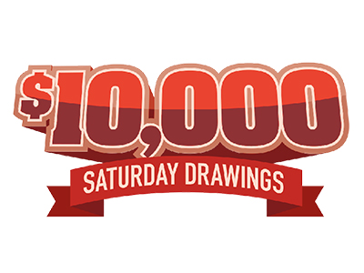 $10,000 Saturday Drawings