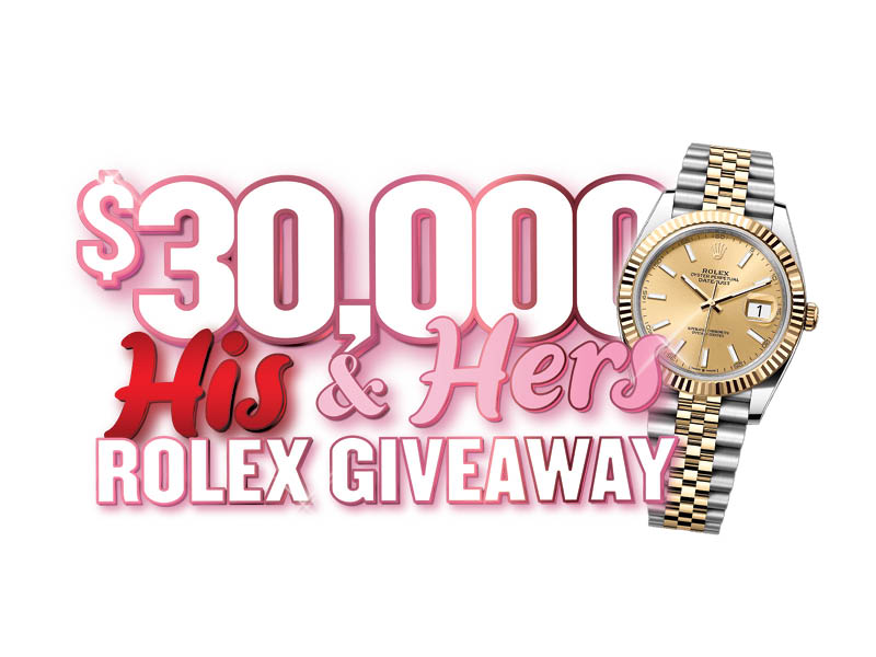 $30,000 Rolex Giveaway Drawing