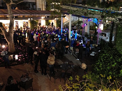 Dance party at the Fountain Terrace