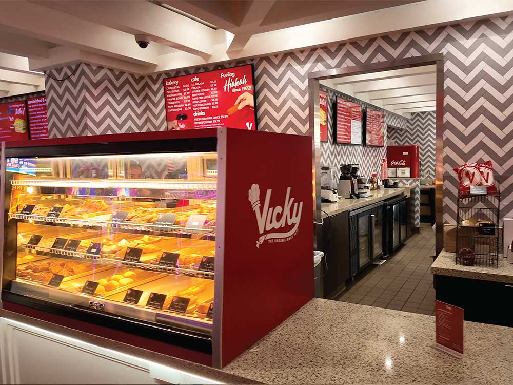 The counter at Vicky Bakery