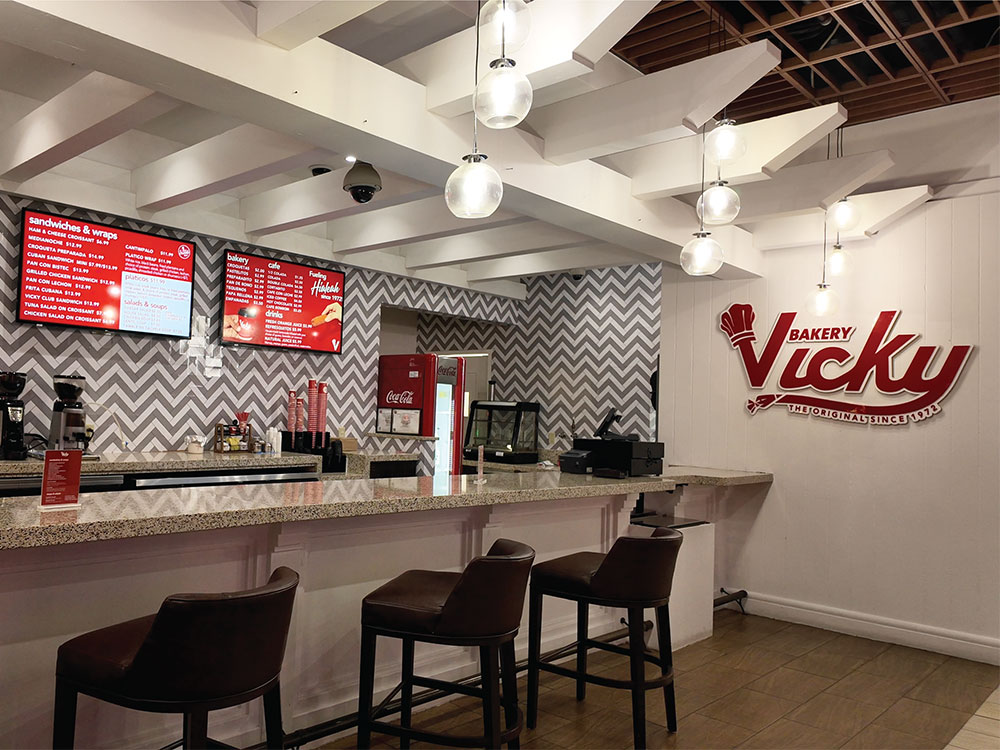 The counter at Vicky Bakery