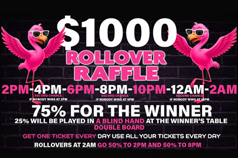 $1,000 Rollover Raffle