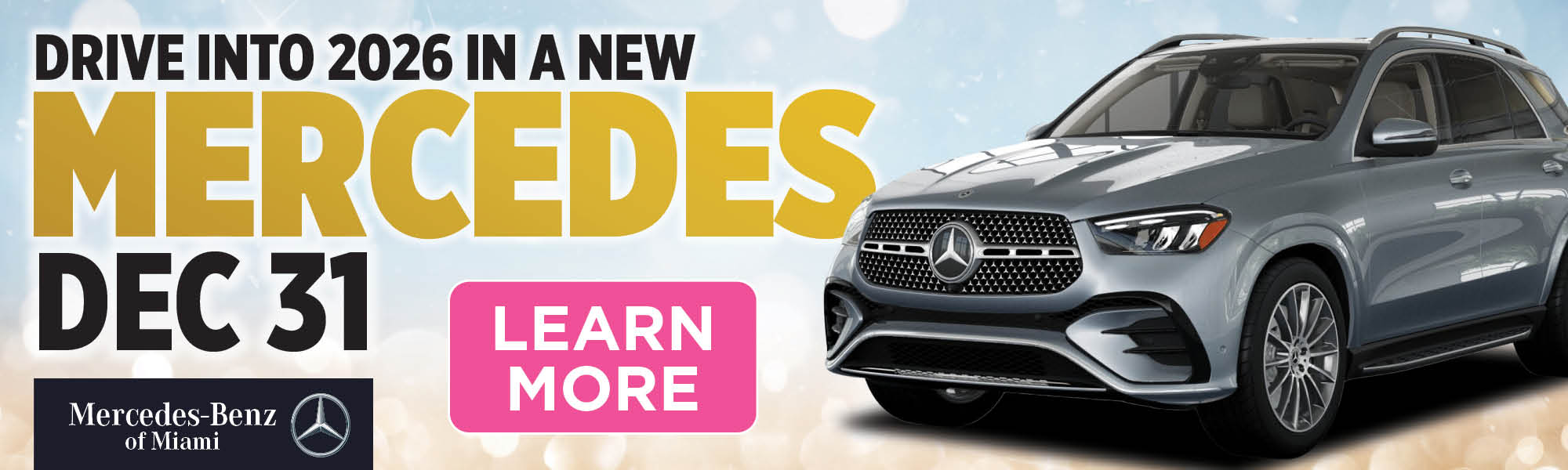 Drive Into 2026 in a New Mercedes