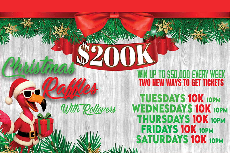 $200K CHRISTMAS RAFFLES 