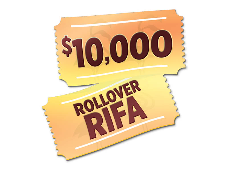 $10,000 Rollover Rifa