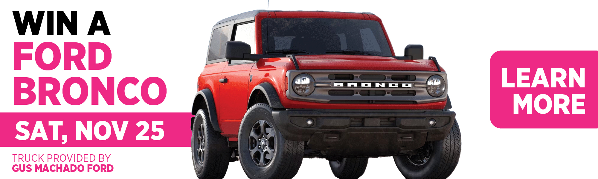 Ford Bronco Giveaway