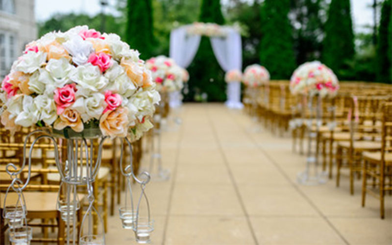 Wedding reception chairs