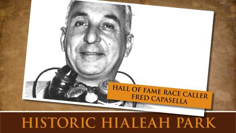 Hall of Fame Race Caller Fred Capasella