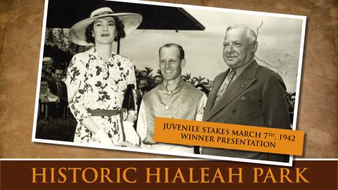Juvenile Stakes March 7th, 1942 Winner Presentation